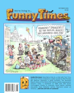 cover of the october 2025 funny times