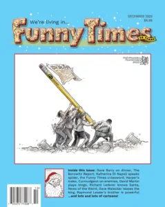 cover of december 2025 funny times