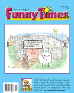 cover of january february 2026 funny times