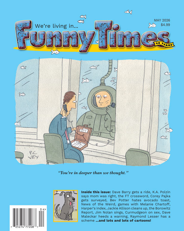 may 2026 issue of funny times