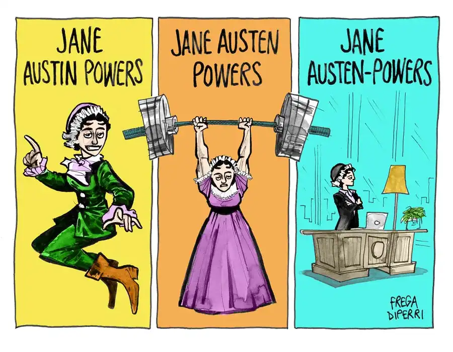 jane austin powers imagined three ways