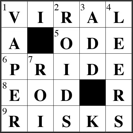 june 26 crossword solution