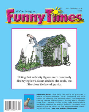 cover of july/august 2026 issue of Funny Times