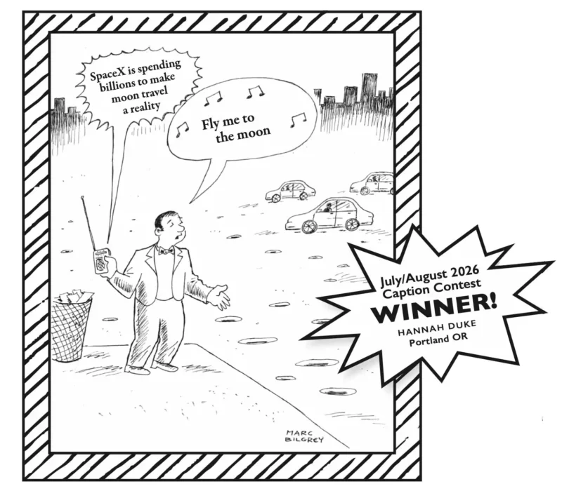September 2026 Caption Contest Winner